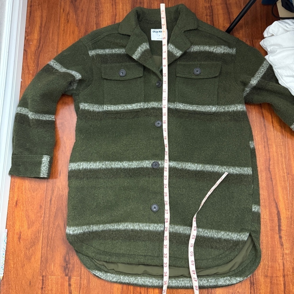 Old Navy Vintage Button Up Flannel Mohair Style Shirt Size Small - Picture 5 of 7